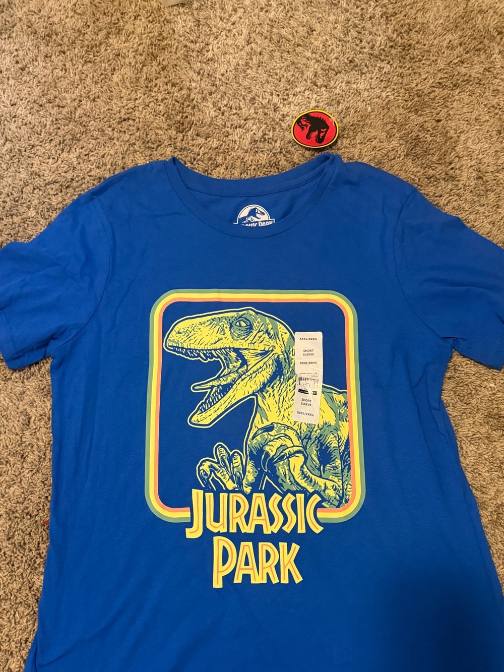 Jurassic Park Kids' Blue Graphic T‑Shirt